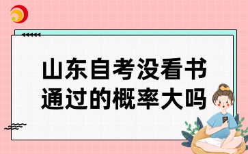 山东自考没看书通过的概率大吗