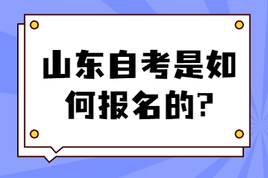 山东自考报名